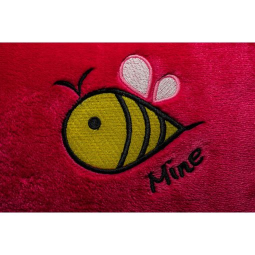Bee mine hímzett párna