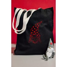 Valentin manócska hímzett vászontáska