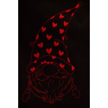 Valentin manócska hímzett vászontáska