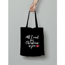 All I want for christmas vászontáska