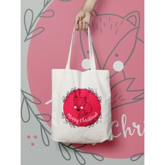 Karácsonyi róka vászontáska