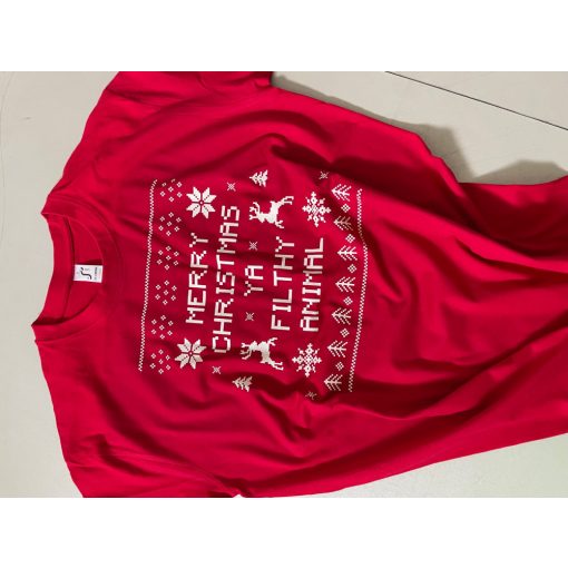 Merry christmas filthy animal póló