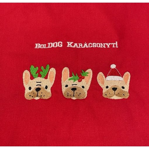 BolDOG karácsony hímzett válltáska