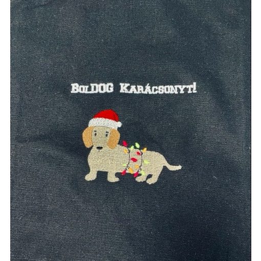 BolDOG tacsi karácsony hímzett vászontáska
