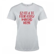 Egyedi mintájú technikai női póló
